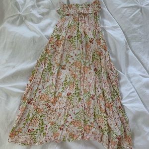 High neck tank top blouse shirt. Floral